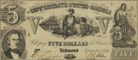 Gallery image for Confederate States of America p20b: 5 Dollars